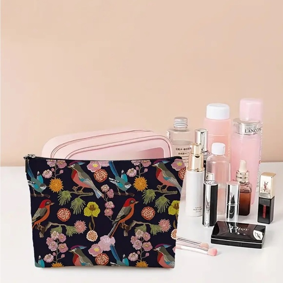 Floral Birds Makeup Bag - Picture 2 of 3